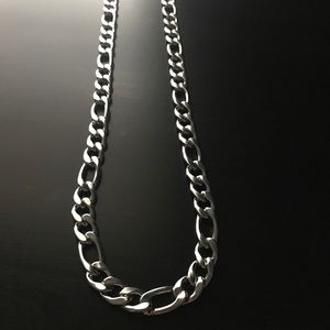 Heavy Silver Figaro Chain
